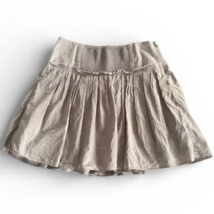Banana Republic Cotton Mini A-Line Skirt - gray purple